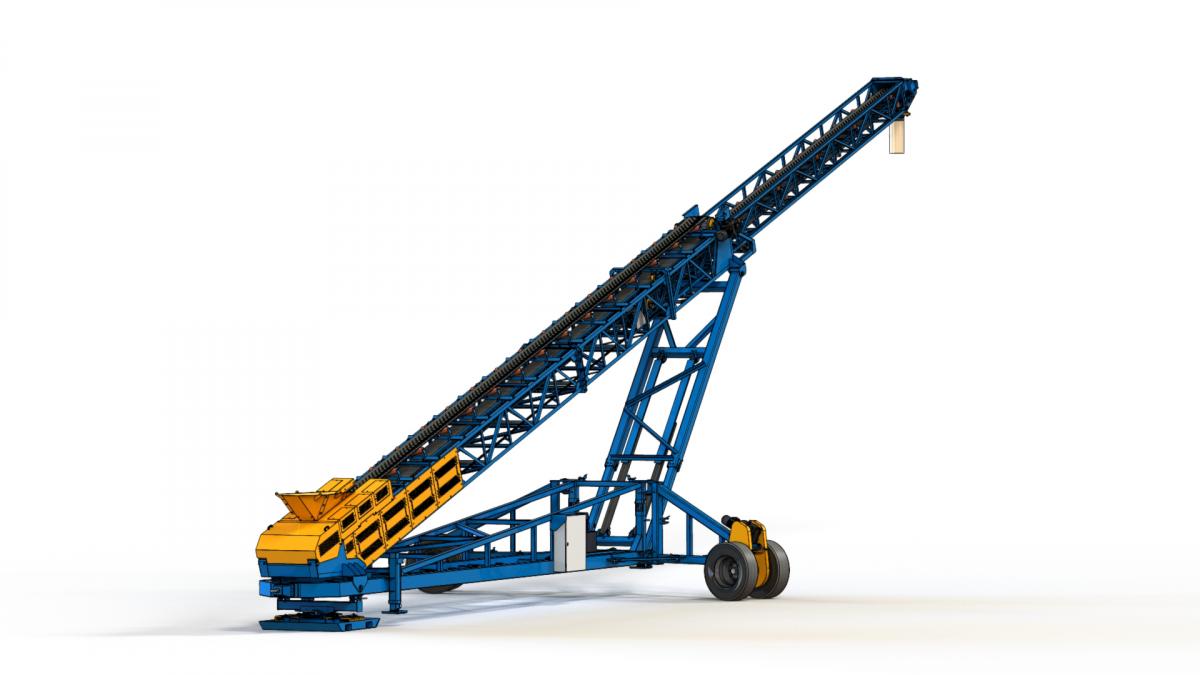 Телескопический штабелеукладчик