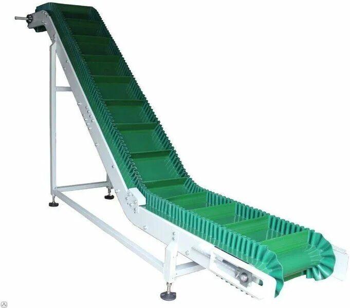 Конвейер ленточный с гофробортами
